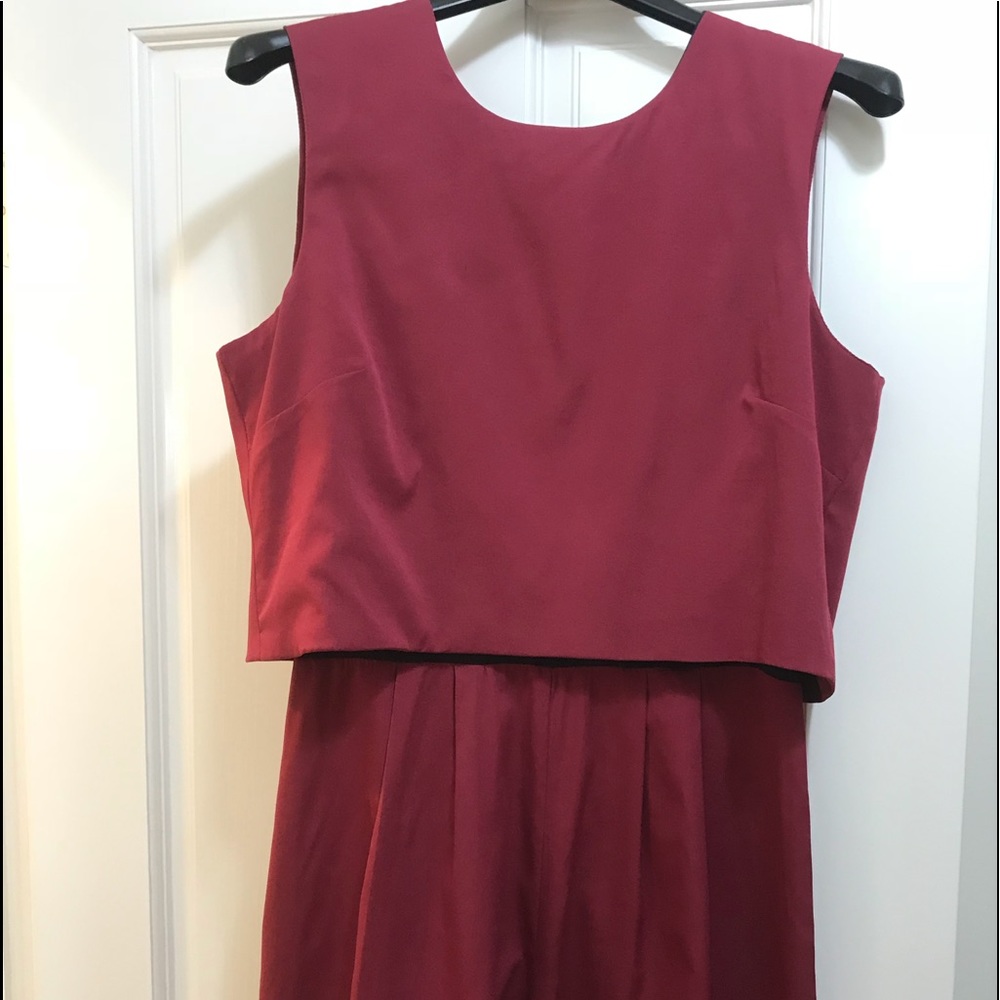 Edgy Maroon romper